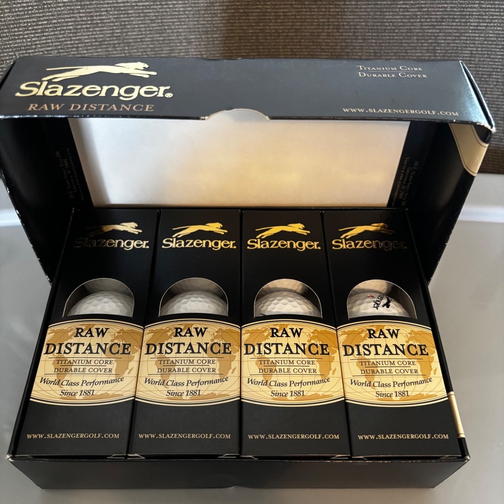 Slazenger Raw Distance Golf Balls One Dozen NIB